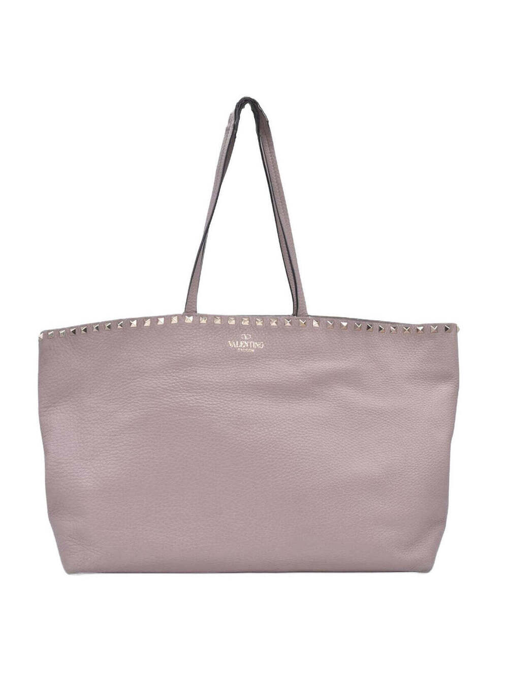 $1850 Valentino Garavani Grained Calfskin Small Rockstud
